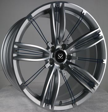 An Praghas is Fearr ar imeall 20orlach Hyper Silver Do Rims Car Maserati 5x114.3