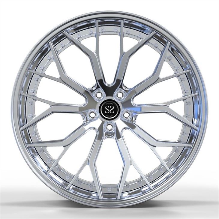Aluminum RS6 Passenger Car Wheels 22x10.5 Deep Concave Forged 2 Piece Custom Rims
