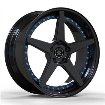 Lár Bairille Dubh Satin Snasta Dubh Do VW 20x9 5x112 5x120 5x130 Roth Gluaisteán Cóimhiotal Saincheaptha Brionnaithe